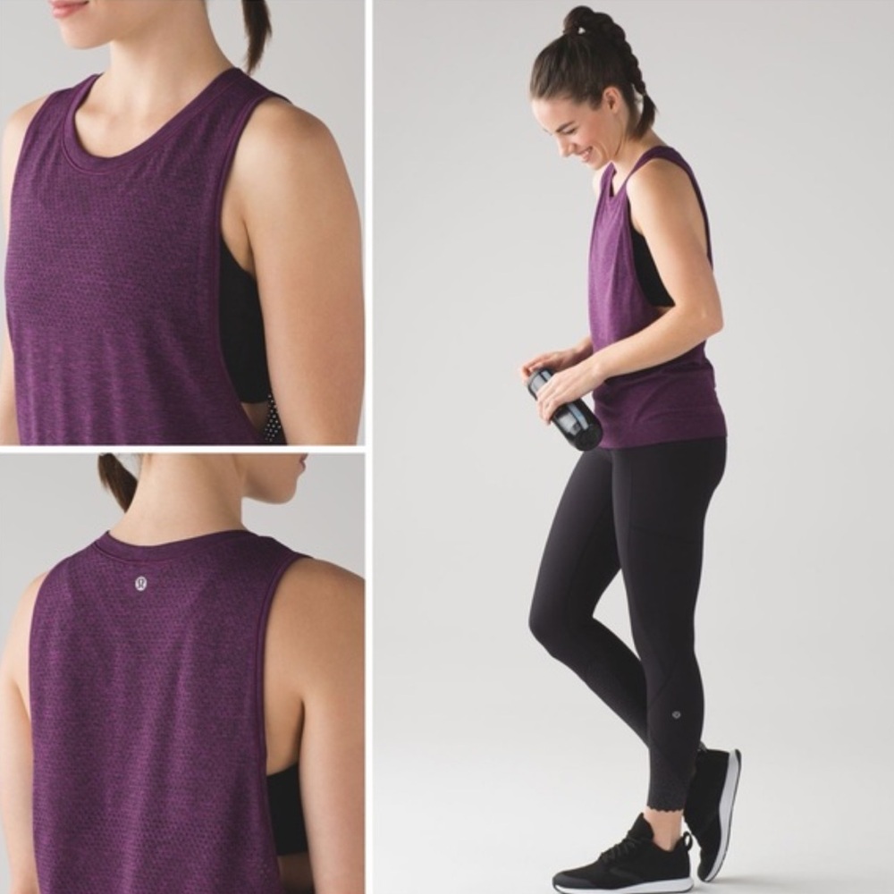 Lululemon Athletica Purple Muscle Tank - Picture 5 of 14